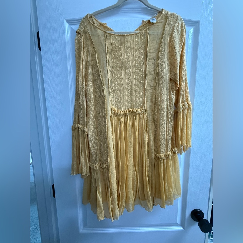Seen Worn Kept Anthropologie Yellow Dress
